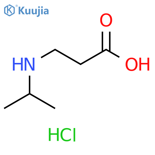 3-(propan-2-yl)aminopropanoic acid hydrochloride structure