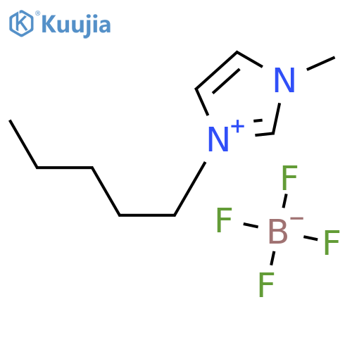 1H-Imidazolium, 1-methyl-3-pentyl-, tetrafluoroborate(1-) structure