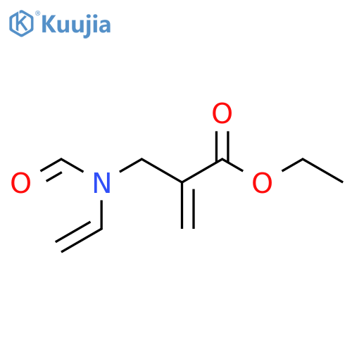 Ethyl 2-[(ethenylformylamino)methyl]-2-propenoate structure