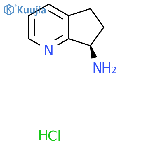 (R)-6,7-Dihydro-5H-cyclopenta[b]pyridin-7-amine hydrochloride structure