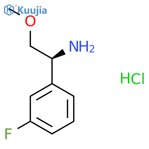(S)-1-(3-Fluorophenyl)-2-methoxyethanamine hydrochloride structure
