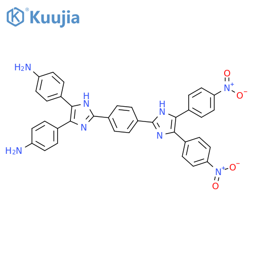 Benzenamine,4,4'-[2-[4-[4,5-bis(4-nitrophenyl)-1H-imidazol-2-yl]phenyl]-1H-imidazole-4,5-diyl]bis- structure