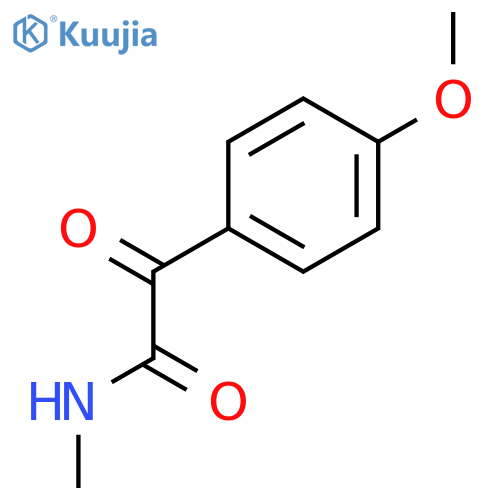 2-(4-methoxyphenyl)-N-methyl-2-oxoacetamide structure