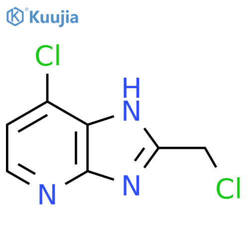 7-chloro-2-(chloromethyl)-3H-imidazo[4,5-b]pyridine structure