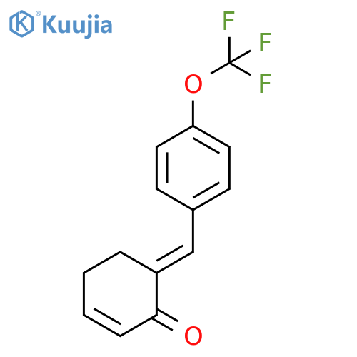 2-Cyclohexen-1-one, 6-[[4-(trifluoromethoxy)phenyl]methylene]-, (6E)- structure