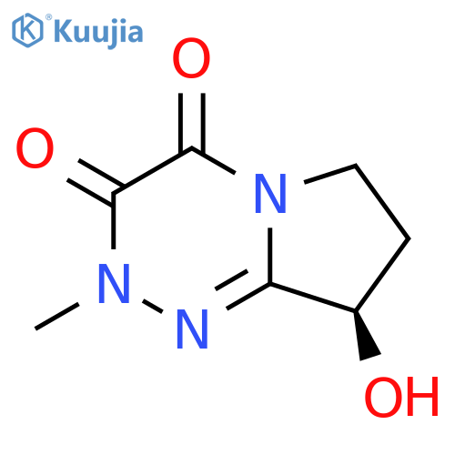(8R)-8-hydroxy-2-methyl-2H,3H,4H,6H,7H,8H-pyrrolo2,1-c1,2,4triazine-3,4-dione structure