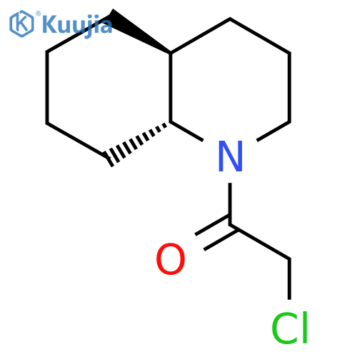 rac-1-[(4aR,8aS)-decahydroquinolin-1-yl]-2-chloroethan-1-one structure