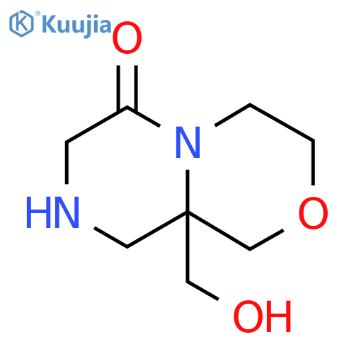 9a-(hydroxymethyl)-octahydropyrazino2,1-c1,4oxazin-6-one structure