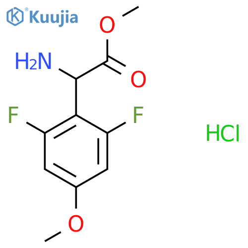 Methyl 2-amino-2-(2,6-difluoro-4-methoxyphenyl)acetate hydrochloride structure