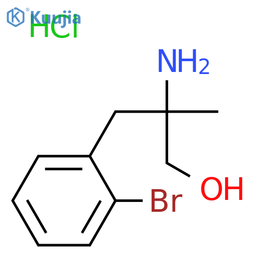2-amino-3-(2-bromophenyl)-2-methylpropan-1-ol hydrochloride structure