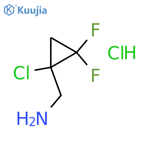 1-(1-chloro-2,2-difluorocyclopropyl)methanamine hydrochloride structure
