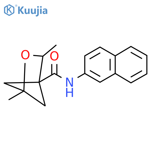 1,3-dimethyl-N-(naphthalen-2-yl)-2-oxabicyclo2.1.1hexane-4-carboxamide structure