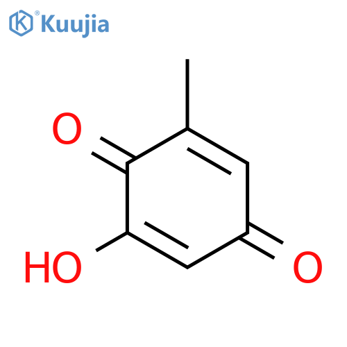 2,5-Cyclohexadiene-1,4-dione, 2-hydroxy-6-methyl- structure