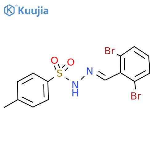 N'-(2,6-dibromobenzylidene)-4-methylbenzenesulfonohydrazide structure