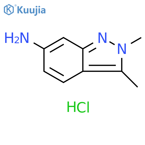 2,3-Dimethyl-6-amino-2H-indazole (dihydrochloride) structure