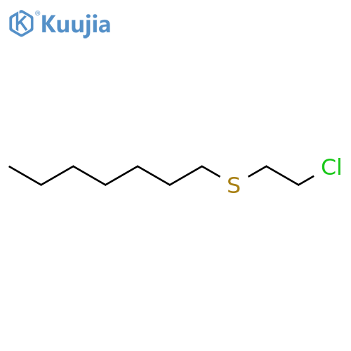 Heptane,1-[(2-chloroethyl)thio]- structure