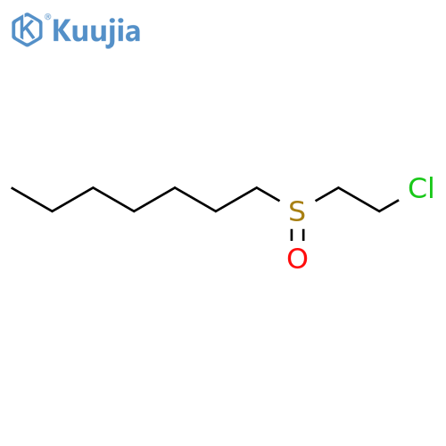 Heptane,1-[(2-chloroethyl)sulfinyl]- structure