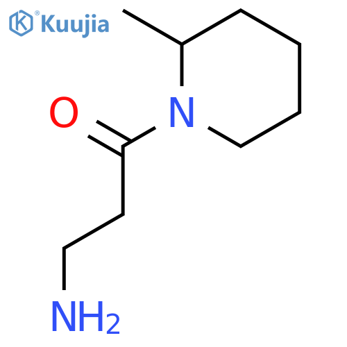 3-amino-1-(2-methylpiperidin-1-yl)propan-1-one structure