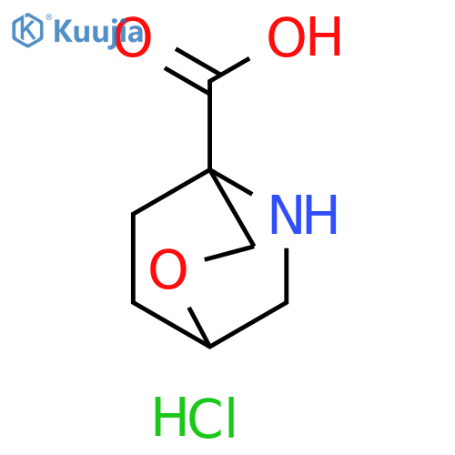 2-Oxa-5-aza-bicyclo[2.2.2]octane-4-carboxylic acid hydrochloride structure