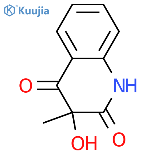 3-Hydroxy-3-methyl-2,4(1H,3H)-quinolinedione; (R)-form structure