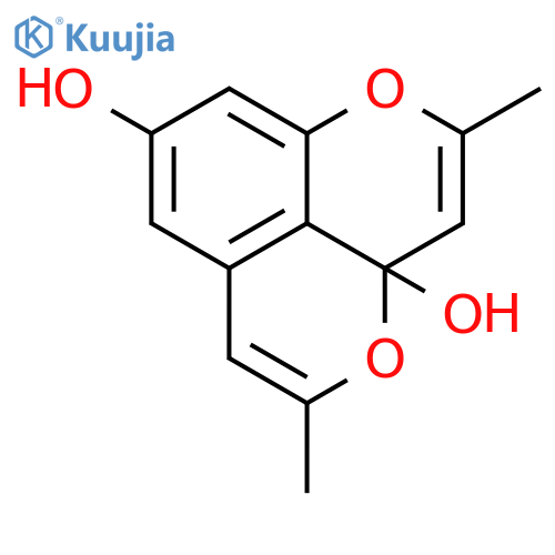 3aH-Pyrano[2,3,4-de]-1-benzopyran-3a,8-diol,2,5-dimethyl- structure