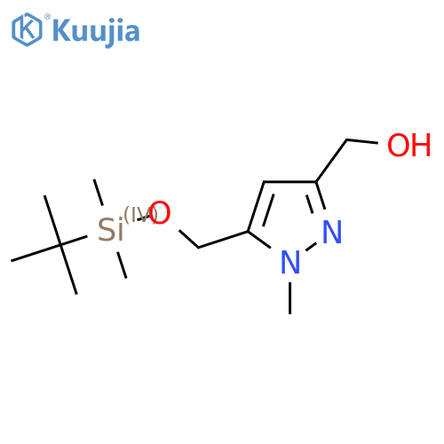 (5-(((tert-Butyldimethylsilyl)oxy)methyl)-1-methyl-1H-pyrazol-3-yl)methanol structure