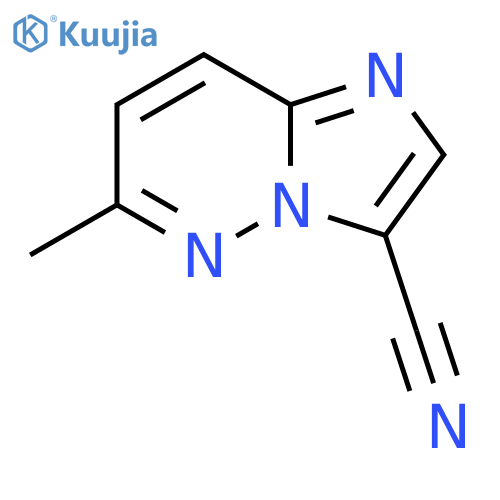 6-Methylimidazo[1,2-b]pyridazine-3-carbonitrile structure