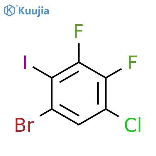 1-Bromo-5-chloro-3,4-difluoro-2-iodobenzene structure