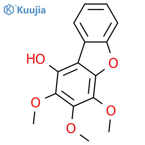 1,2,3,4-Dibenzofurantetrol; 2,3,4-Tri-Me ether structure