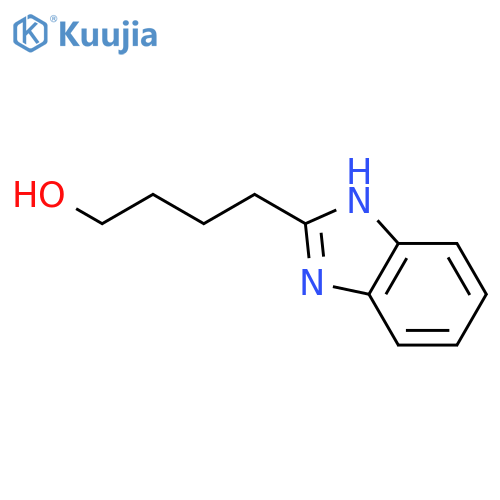 4-(1H-1,3-benzodiazol-2-yl)butan-1-ol structure