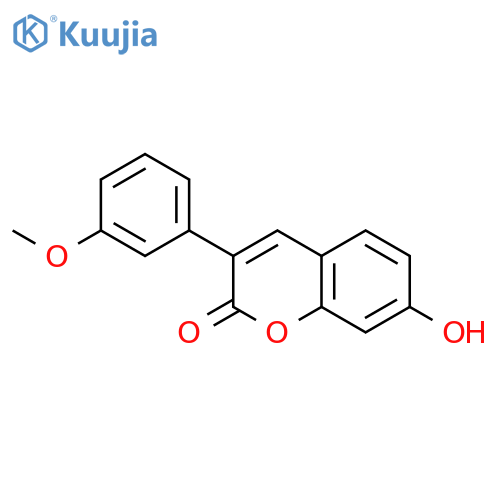 7-hydroxy-3-(3-methoxyphenyl)-2H-chromen-2-one structure