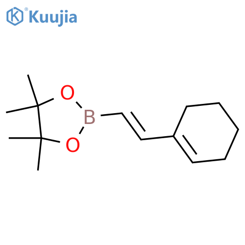 (E)-2-(2-(cyclohex-1-en-1-yl)vinyl)-4,4,5,5-tetramethyl-1,3,2-dioxaborolane structure