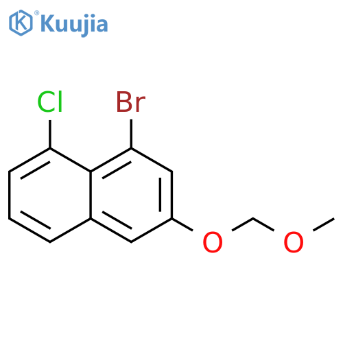 Naphthalene, 1-bromo-8-chloro-3-(methoxymethoxy)- structure