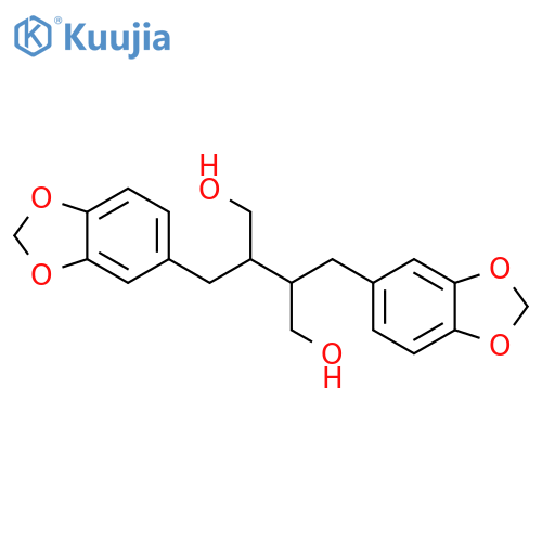 1,4-Butanediol,2,3-bis(1,3-benzodioxol-5-ylmethyl)-, (2R,3R)- structure