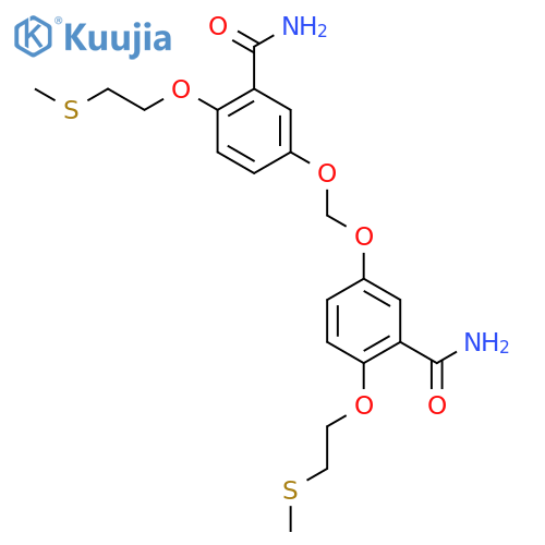 Benzamide,3,3'-[methylenebis(oxy)]bis[6-[2-(methylthio)ethoxy]- (9CI) structure