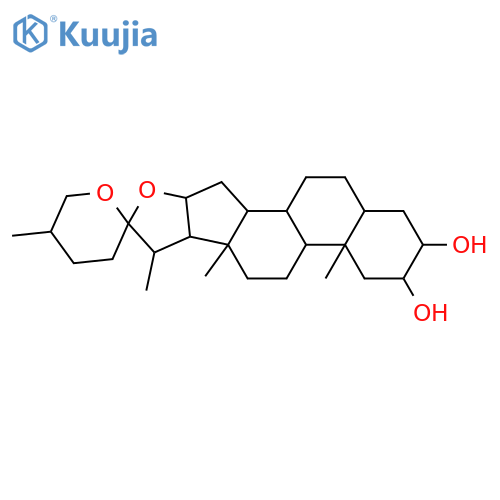Spirostan-2,3-diol, (2b,3a,5b,25R)- (9CI) structure