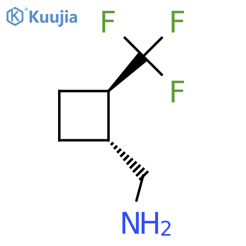 rac-1-(1R,2R)-2-(trifluoromethyl)cyclobutylmethanamine structure