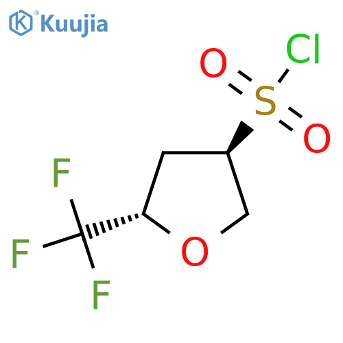 (3R,5S)-5-(Trifluoromethyl)oxolane-3-sulfonyl chloride structure