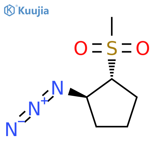 rac-(1R,2R)-1-azido-2-methanesulfonylcyclopentane, trans structure