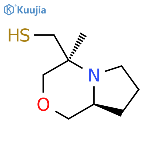 (4S,8aS)-4-methyl-hexahydro-1H-pyrrolo2,1-c1,4oxazin-4-ylmethanethiol structure