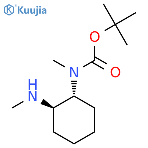 rac-tert-butyl N-methyl-N-(1R,2R)-2-(methylamino)cyclohexylcarbamate, trans structure