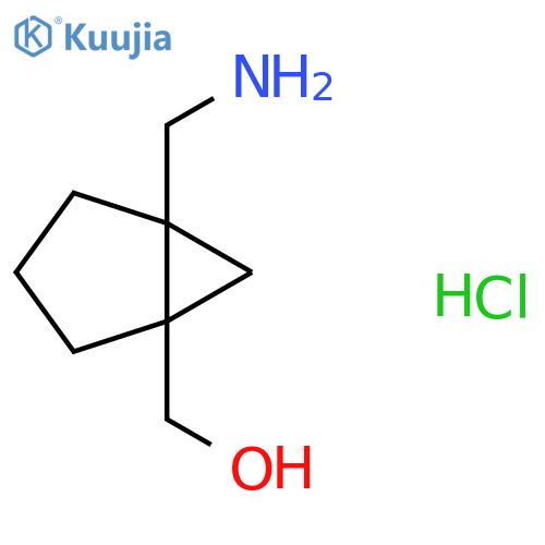 [5-(Aminomethyl)-1-bicyclo[3.1.0]hexanyl]methanol;hydrochloride structure