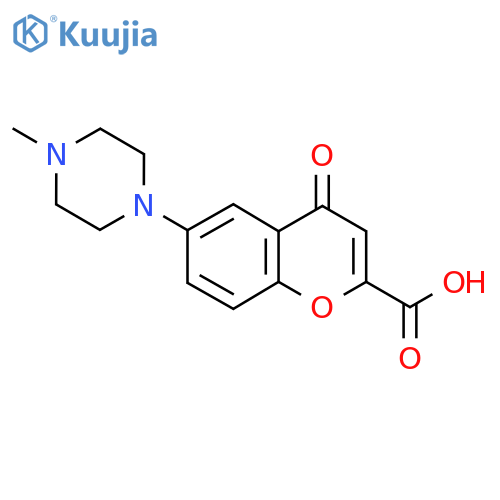 6-(4-methylpiperazin-1-yl)-4-oxo-4H-chromene-2-carboxylic acid structure