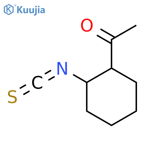 1-(2-isothiocyanatocyclohexyl)ethan-1-one, Mixture of diastereomers structure