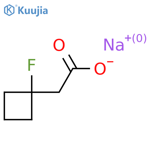 sodium 2-(1-fluorocyclobutyl)acetate structure