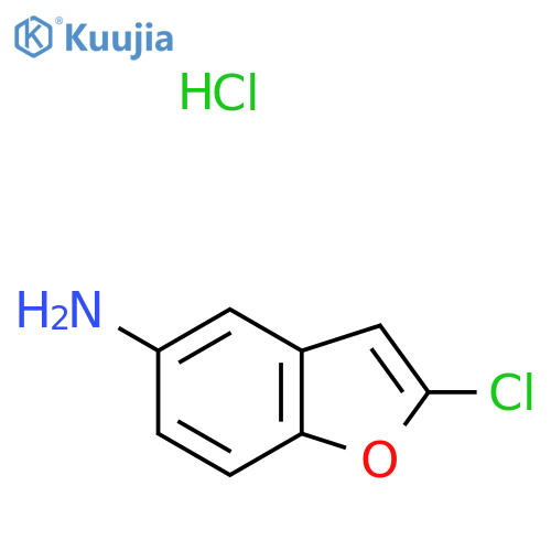 2-chloro-1-benzofuran-5-amine hydrochloride structure