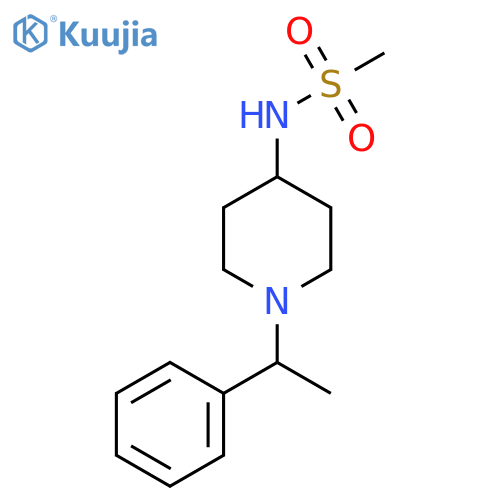 N-[1-(1-phenylethyl)piperidin-4-yl]methanesulfonamide structure
