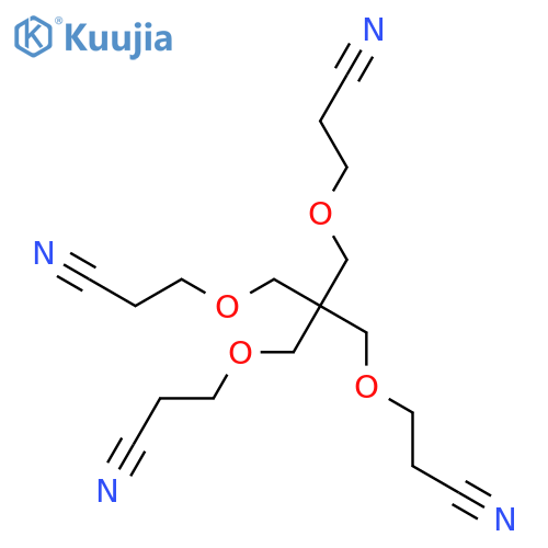 Propanenitrile,3,3'-[[2,2-bis[(2-cyanoethoxy)methyl]-1,3-propanediyl]bis(oxy)]bis- structure