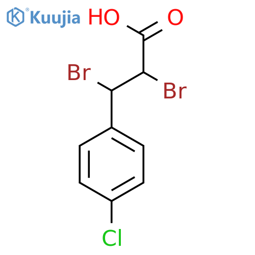 2,3-Dibromo-3-(4-chlorophenyl)propanoic acid structure