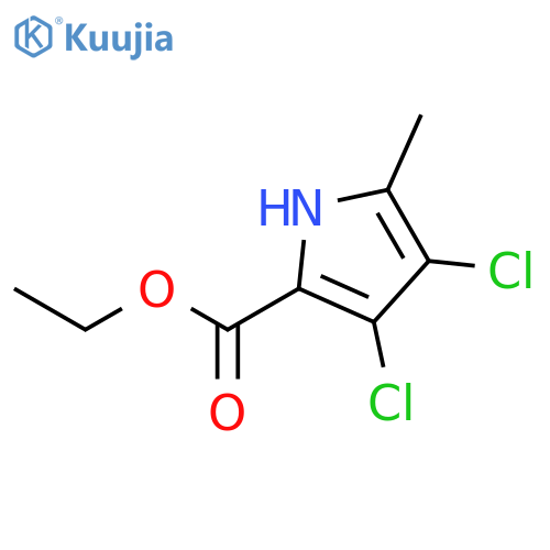 ethyl 3,4-dichloro-5-methyl-1H-pyrrole-2-carboxylate structure